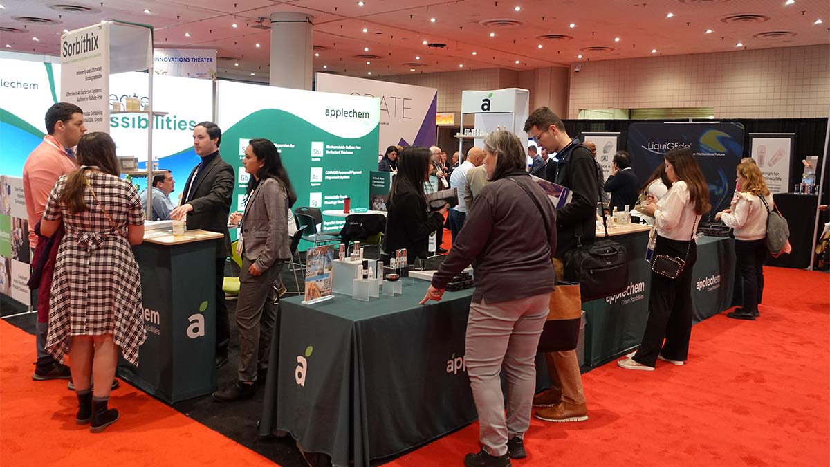 The Applechem booth at NYSCC 2023